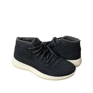 Allbirds Wool Runners Up Mizzle WRU High Top Black Running Shoes Women's Size 6